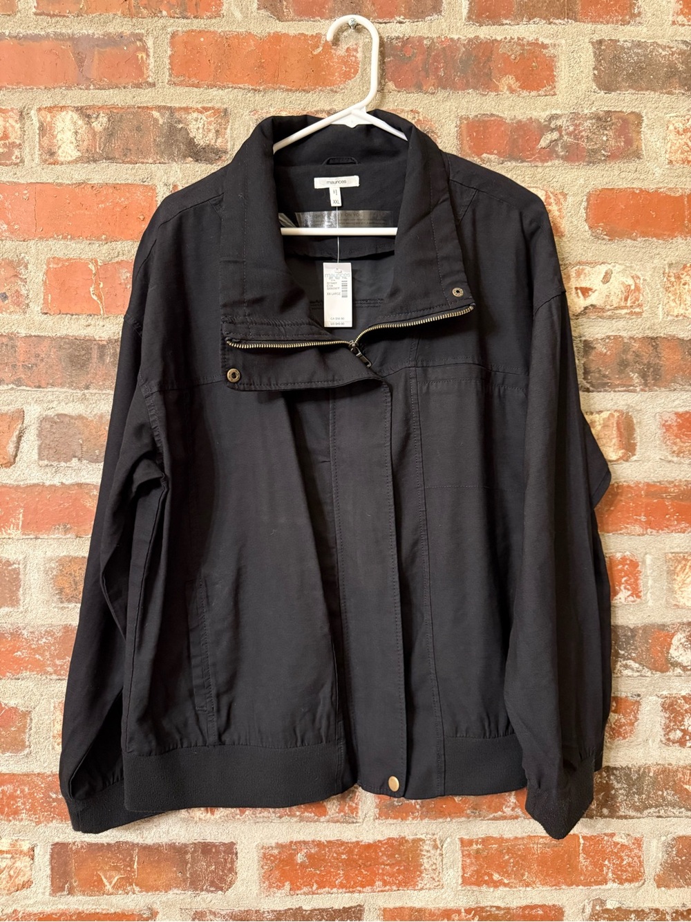 J36 - Maurices Black Lightweight Utility Jacket